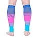 Doc Miller Compression Calf Sleeve for Men & Women, Medical Grade, 20-30mmHg Graduated Support for Running, Calf Tear, Shin Splints, Knee High, Calf Sleeves, Stripes Design, Medium Size,1 Pair