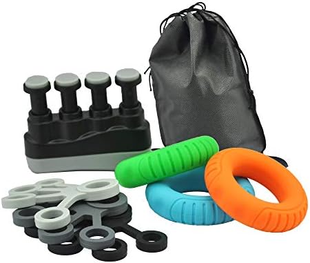 Pulvillus Hand Grip Strengthener Finger Stretcher Exercise Ring Fitness Grippers Exerciser