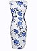 Fantaist Women's Sleeveless Floral Print Cocktail Dresses for Wedding Guest (M, FT601-Blue)