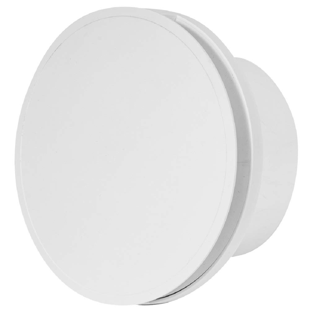 EUROPLAST Diameter 150mm Bathroom Extractor Fan with Timer and Humidistat Round - 6 inch Extractor Fan Bathroom Humidity Sensor with a Front Panel - White Ceiling and Wall Mounted Fan