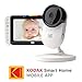 KODAK Cherish C520 WiFi Indoor Video Baby Monitor with Above-The-Crib View, Parent Unit for Constant Monitoring and Phone App for Quick Check-in