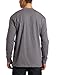 Wrangler RIGGS Workwear Men’s Long Sleeve Henley, Charcoal Gray, X-Large Tall