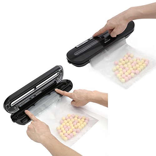 WAOAW Vacuum Sealer Automatic Food Sealers with Starter Kits of Saver Bags and Hose for Food Preservation