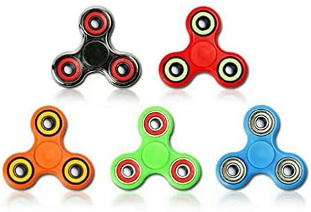 Premium Set of 5 Fidget Spinner Toy Fidget Hand Spinner, Ultra Fast Bearings, Finger Toy, Great Gift for ADD, ADHD, Anxiety, and Autism Adult Children ( Set Of 5 Different Unique Colors)