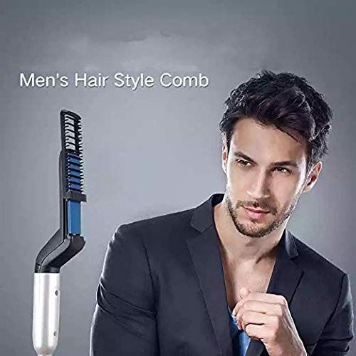 Abhsant Beard Straightener Comb Multifunctional Men S Hair Curler