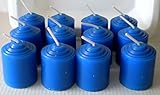 12 Pack Unscented Royal Blue 10 Hour Votive Candles