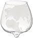 The Wine Savant 2 Piece Etched Spinning Globe Glasses, Beautiful Scotch and Whiskey Glasses, Classic Look for Any Bar