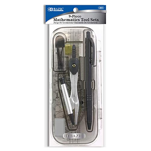 BAZIC Math Tool Set, 8 Pieces (451) - Thumbnail 2
