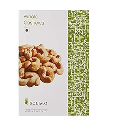Amazon Brand - Solimo Premium Cashews, 250g