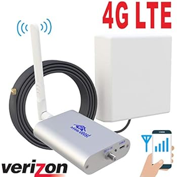 Verizon 4G LTE 700MHz 850MHz Cell Phone Signal Booster for Home and Office Band13/5 Mobile Phone Signal Repeater Including 45 Feet RG58 Cable 2G/3G AT&T Amplifier Full Kit