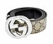 HE-products G-Style unisex Business Casual Belt [3.8CM] (Brown with silver buckle, 125CM[Waist 37-39])