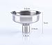 yueton Pack of 6 Stainless Steel Mini Funnel for Essential Oil Bottle, Flasks