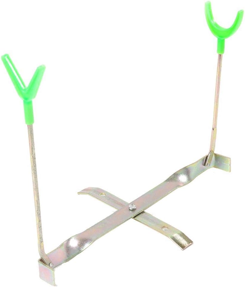 UNIhappy New Dual Head Foldable Ice Fishing Rod Pod Stand Holder Rack Bracket Support
