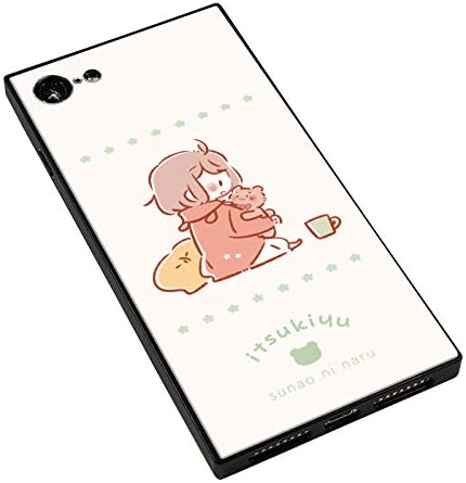 Amazon Co Jp Iphoneケース いつきゆう Itsuki Yu Iphone8 7 スクエア型 ガラスケース Gizmobies ギズモビーズ くまと女の子 Bj 0023 Ip78 Orng A 家電 カメラ
