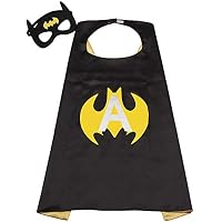 SZD Batman Costume Kids Boy Superhero Cape & Mask Batman Capes Toddler Child Gift Black