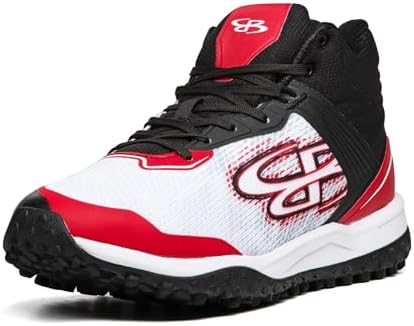 Amazon.com | Boombah Victor Pro Men's Turf Mid Red/White/White