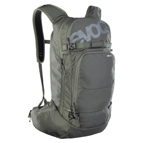 EVOC LINE 20 ski backpack, dark olive