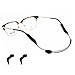 YALEX Eyeglasses Strap Adjustable Eyewear Lanyard Sports Eyeglasses Anti - Slip Hooks Anti （Black）