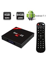 [2018 más reciente 4 G 64 G Android TV Box] estgosz Android 7.1 TV Box RK3328 4 K Smart TV Box Soporte 2.4 G 5G Dual Wifi LAN 328.1 foot BT 4.0 3d H265