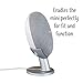 Mount Genie Pedestal for Nest Mini (2nd Gen) and Google Home Mini (1st Gen) | Improves Sound and Appearance | Cleanest Mount Holder Stand for Mini (White)