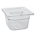 Rubbermaid Commercial Products Cold Food Standard Lid, 1/6 Size, Clear (FG108P23CLR)