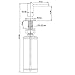 Avola Soap Dispenser for Kitchen Sink, Commercial Liquid Dish Dispenser, Built-in Sink Soap Dispenser, ORB Lotion Dispenser