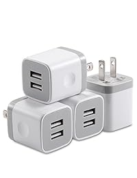 Cargador de pared USB X-EDITION 10,5 W 2,1 A, universal, 2 puertos, adaptador de alimentación USB para iPhone X, 8 8 Plus 7 7 Plus, 6 6 Plus 6S, iPad, Samsung Galaxy S5 S6 S7 Edge, Nexus, LG, HTC