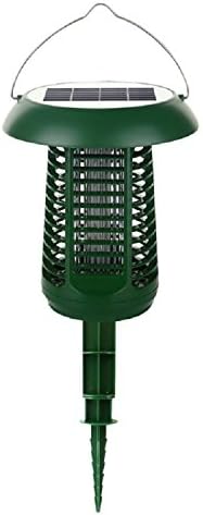 Versatile Solar-Powered UV Bug Zapper, Insect Killer &amp; LED Garden/Camping Lamp with UL Adapter