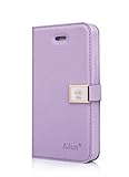 iphone 4 Case,iphone 4s case,By Ailun,Wallet Case,PU Leather Case,Credit Card Holder,Flip Cover Skin[Purple]with Screen Protector and Styli Pen