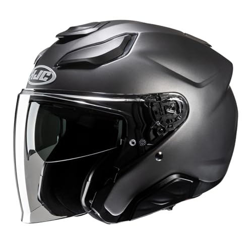 HJC, Motorhelm Jet F31 UNI halfmat titanium XXL