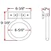 Design House Dalton Towel Ring, Concealed Mounting Hardware, Standard Wall Mount, Easy Installation, Wood, Honey Oak, 4 in L x 1.42 in W x 2.36 in H, Item 561191