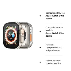 HANKN 2 Pack Hard Case 49mm for Apple Watch Ultra 2