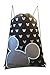Disney Mickey Mouse Glow in the Dark Drawstring Backpack Pack of 4 (Silver)