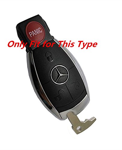 KAWIHEN Uncut Transponder Ignition Key Blank Keyless Remote Key Fob Replacement for Mercedes Benz 4 Buttons IYZ3312 - Thumbnail 2