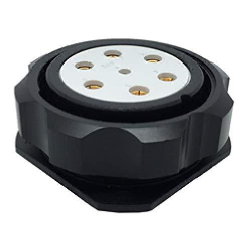 CEEP 920947M000S020 Circular Connector, Receptacle with Coupling Nut, 47M Insulator, Female, Panel Mount, Black Anti-Corrosive