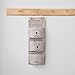 ZOOPOLR Cute Bear Wall Mounted Storage Bag Over The Door Storage Pockets Wall Door Closet Hanging Storage Bag Organizer (Dimgray)