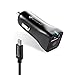 Quick Charge 2.0 USB Car Charger + 3ft Micro USB Cable, WINTEKD Ultra Fast Quick Charge 2.0 USB Car Charger for Samsung Galaxy S7/S6/S4/S3, Galaxy Tab, Note 4/3/2, Google Nexus 6 - (Black)