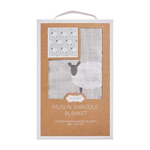 Mud Pie, Muslin Swaddle, Lamb Pricepulse