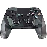ZFY Z02 Wireless Gaming PS4 Controller for Playstation 4, Joystick with Sixaxis, Bluetooth, Super Power, Micro USB Charging Port, Multi-Touch Clickable Touch Pad - Army Green