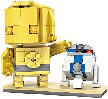 Micro Brickland Mini Figure Star Heads, Building Bricks Mini-Sized, 3D Small Building Block Set (211 Pieces)