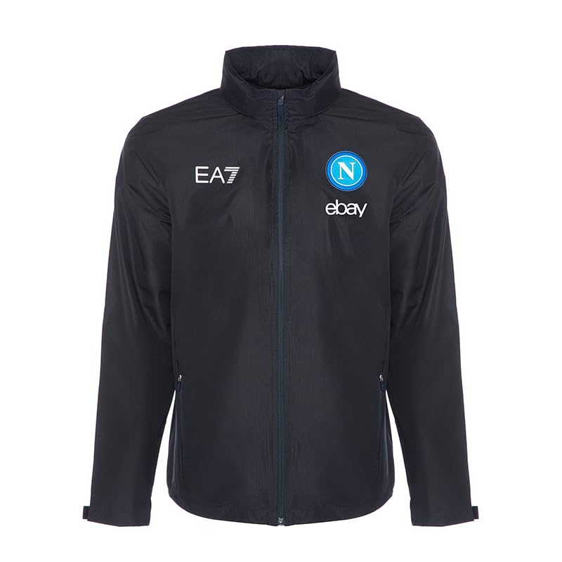 SSC NAPOLI Veste Coupe-Vent légère 23/24, Bleu Marine, XXXL Mixte