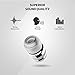 Rowkin Mini Plus+ True Wireless Earbud, Bluetooth Headphone w/Mic. Smallest Cordless Hands-Free Stereo Earphone Headset w/Charging Case for Android and iPhone (Buy 2 for Stereo Sound) - Silver