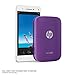 HP Sprocket Portable Photo Printer, Print Social Media Photos on 2x3 Sticky-Backed Paper - Purple (Z9L25A)