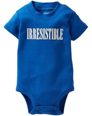 Baby Boys' Screenprint Slogan Bodysuit (Baby) - Blue - 6 Months