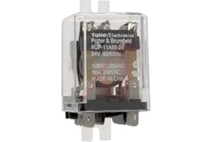 TOHOYARD TE CONNECTIVITY/POTTER & BRUMFIELD KUP-11A55-24 Power Relay, DPDT, 24VAC, 10A, Bracket