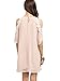 MakeMeChic Women's Cold Shoulder Casual Chiffon Summer Beach Dress Pink L