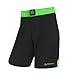 Sanabul Essential MMA Shorts Mens BJJ Shorts Boxing Trunks Grappling Shorts Nogi - Green, 36