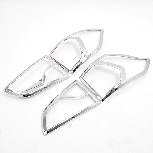Tail Light Lamp Cover Decoration Trim Cover Bezel For Ford Ecosport 2013 2014 2015 2016 ABS Chrome 4PCS/SET