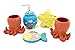 Hot San Resin 5 Pieces Bathroom Accessory Set - The Octopus And Starfish Design Ensemble,Bathroom Vanities,Home Decor