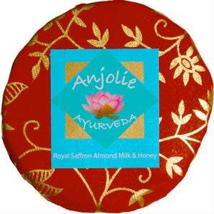 Royal Saffron Almond Milk &amp; Honey Pure &amp; Natural Aromatherapy Spa Soap-Made with Pure Essential Oils 5.3oz (150 gms)